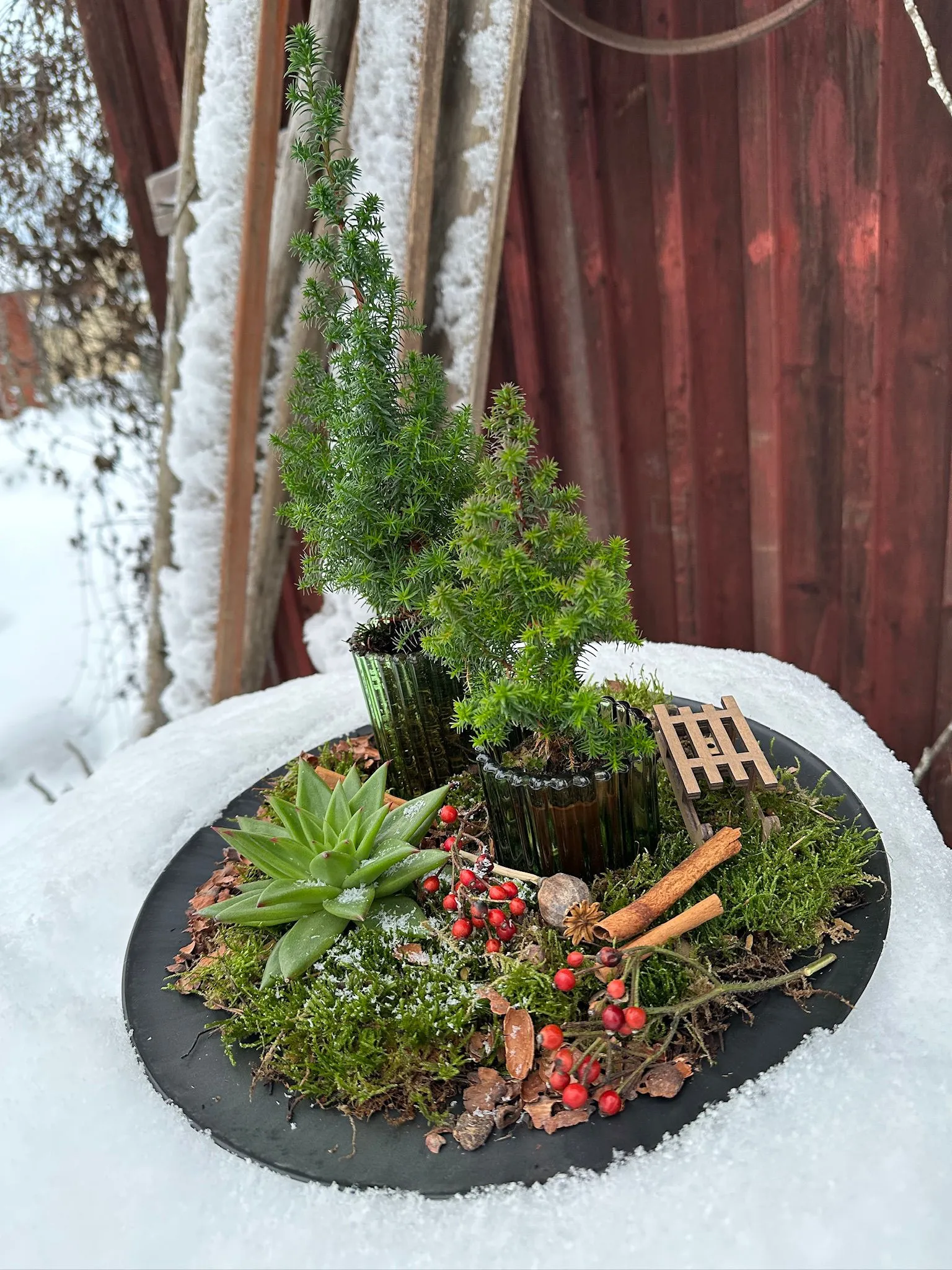 Jularrangemang pa bricka